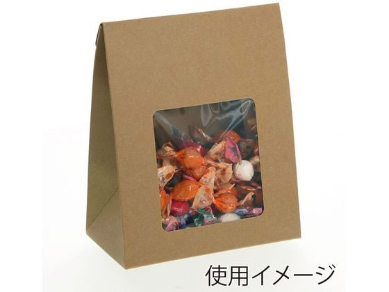 クラフトギフトBOX 窓付角底L 10枚 006897933 通販【フォレストウェイ】