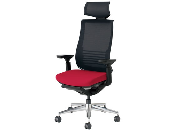 ●品番：ＣＲ−Ａ２８３５Ｅ６ＣＧＭＡ８−ＶＮＮ●カラー／本体：ブラック、背：ブラック、座：カーマイン●外寸法／幅６８０×奥行５８０〜８３５×高さ１２００〜１２９０ｍｍ●座面寸法／幅５００×奥行４００〜