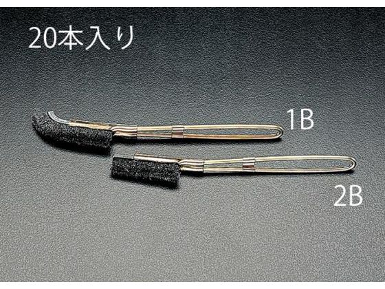 ●ブラシ材質：スチールワイヤー●形状：曲●ブラシサイズ：１９×８０ｍｍ●線径：０．２ｍｍ●毛丈：約１５ｍｍ●全長：２３０ｍｍ●入数：２０本