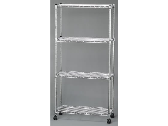 ●商品サイズ（約）：幅７６×奥行３６×高さ１５６ｃｍ●耐荷重（約）：静止時／全体３００ｋｇ、棚板１枚あたり１００ｋｇ、移動時／全体１００ｋｇ●ポール径（約）：２５ｍｍ●注文単位：１台