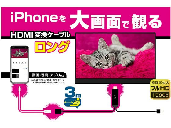 カシムラ HDMI変換ケーブル iPhone専用 KD224 通販【フォレストウェイ】