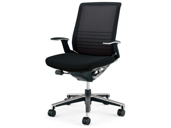 ●品番：ＣＲ−ＧＡ２５０１Ｅ６ＧＭＥ６−Ｖ●カラー／本体・背：ブラック、座：ブラック●外寸法／幅〜６８０×奥行５８０〜８００×高さ９２０〜１０１０ｍｍ●座面寸法／幅５００×奥行４１０〜４６０ｍｍ●肘内