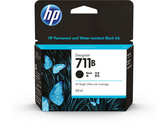 3WX01A HP インクカートリッジ ブラック 80ml HP711B | Forestway 