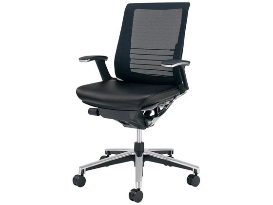 ●品番：ＣＲ−ＧＡ２５０１Ｅ６Ｌ７Ｅ６−Ｖ●カラー／本体・背：ブラック、座：ブラック●外寸法／幅〜６８０×奥行５８０〜８００×高さ９２０〜１０１０ｍｍ●座面寸法／幅５００×奥行４１０〜４６０ｍｍ●肘内