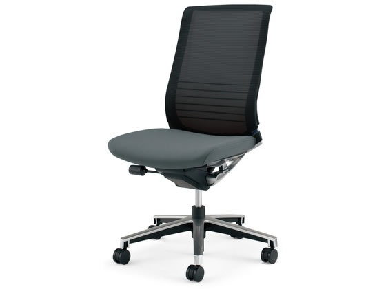 ●品番：ＣＲ−ＧＡ２５０２Ｅ６ＧＭＥ５−Ｗ●カラー／本体・背：ブラック、座：ダルグレー●外寸法／幅〜６８０×奥行６０５〜８４５×高さ９８５〜１０７５ｍｍ●座面寸法／幅５００×奥行４１０〜４６０ｍｍ●肘