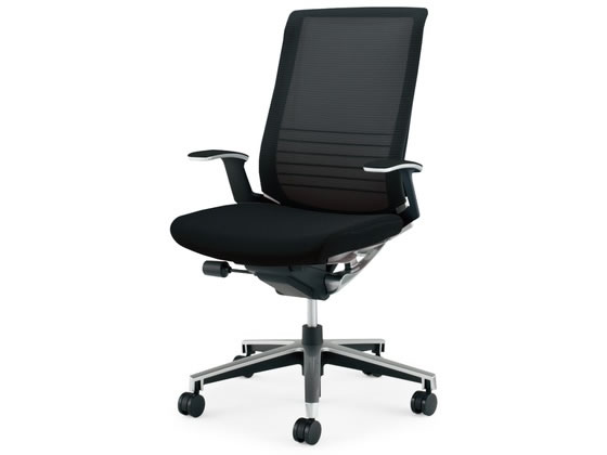 ●品番：ＣＲ−ＧＡ２５０３Ｅ６ＧＭＥ６−Ｗ●カラー／本体・背：ブラック、座：ブラック●外寸法／幅〜６８０×奥行６０５〜８４５×高さ９８５〜１０７５ｍｍ●座面寸法／幅５００×奥行４１０〜４６０ｍｍ●肘内
