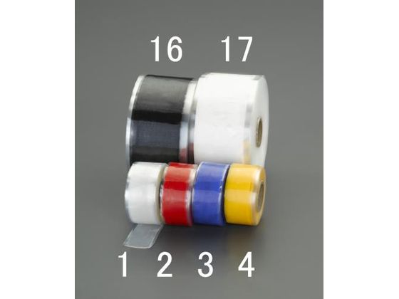 ●厚さ：０．５１ｍｍ●サイズ（幅×長さ）：２５．４ｍｍ×３．６５ｍ●重量：６４ｇ●材質：シリコンゴム●耐電圧：８０００Ｖ●耐圧：０．８ＭＰａ（ホース内径２５ｍｍ）●使用温度範囲（連続使用）：−６０〜２