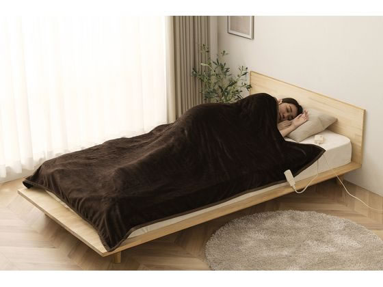 IRIS OHYAMA 電気かけしき毛布 EHB-FR1813B ダークブラウン アイリスオーヤマ 電気かけしき毛布 ダークブラウン EHB-FR1813B-DT