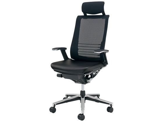 ●品番：ＣＲ−ＧＡ２５０５Ｅ６Ｌ７Ｅ６−Ｖ●カラー／本体・背：ブラック、座：ブラック●外寸法／幅〜６８０×奥行６１０〜８８０×高さ１１４５〜１２３５ｍｍ●座面寸法／幅５００×奥行４１０〜４６０ｍｍ●肘
