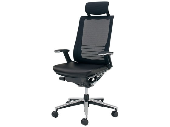 ●品番：ＣＲ−ＧＡ２５０５Ｅ６Ｌ７Ｅ６−Ｗ●カラー／本体・背：ブラック、座：ブラック●外寸法／幅〜６８０×奥行６１０〜８８０×高さ１１４５〜１２３５ｍｍ●座面寸法／幅５００×奥行４１０〜４６０ｍｍ●肘