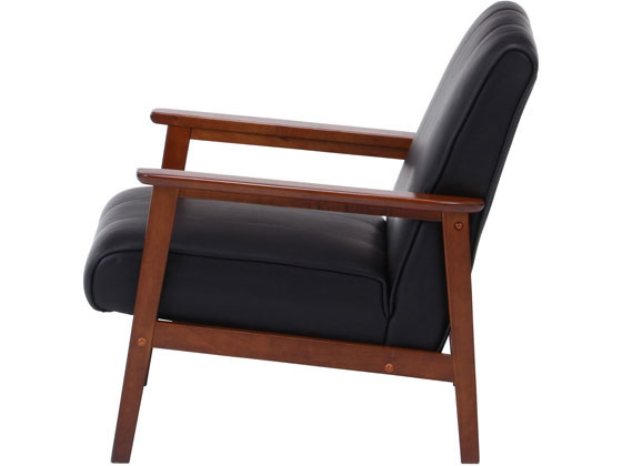 １人掛けソファー バイキャストＰＵソファー ラバーズ ダークブラウン 椅子 不二貿易 バイキャストPUソファー ラバーズ 1人掛け ダークブラウン