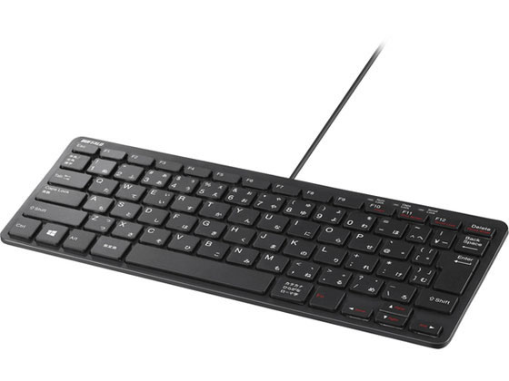 バッファロー USB接続 有線コンパクトキーボード ブラック
