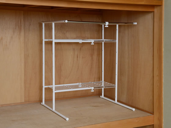 YAMAZEN 押入れハンガーラック OSM-2T-OW 通販【フォレストウェイ】