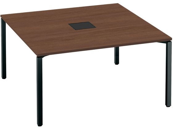 コクヨ/ワークフィット Std両面 W1400D1400 オーク×白脚 アジャスター ワークステーションデスク フリー コクヨ ワークフィット Std両面 W1400D1400 オーク×白脚 アジャスター