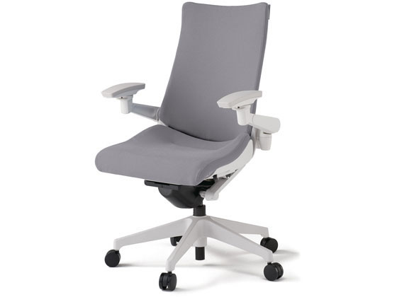 ●品番：ＫＧ−４１７ＰＳ−Ｗ９Ｗ６●クロスバック●アジャスタブル肘●外寸法：幅６８０×奥行６８０×高さ１０１０〜１１２５ｍｍ●座面高さ：４４０〜５５５ｍｍ●座面寸法：幅５４０×奥行３９０〜４６５ｍｍ●