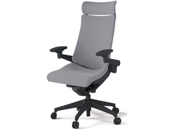 ●品番：ＫＧ−４３７ＰＳＥ−Ｔ１Ｗ６●クロスバック●アジャスタブル肘●外寸法：幅６８０×奥行６８０×高さ１１５０〜１２６５ｍｍ●座面高さ：４４０〜５５５ｍｍ●座面寸法：幅５４０×奥行３９０〜４６５ｍｍ