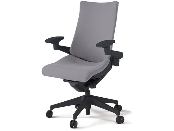 ●品番：ＫＧ−４３７ＰＳ−Ｔ１Ｗ６●クロスバック●アジャスタブル肘●外寸法：幅６８０×奥行６８０×高さ１０１０〜１１２５ｍｍ●座面高さ：４４０〜５５５ｍｍ●座面寸法：幅５４０×奥行３９０〜４６５ｍｍ●