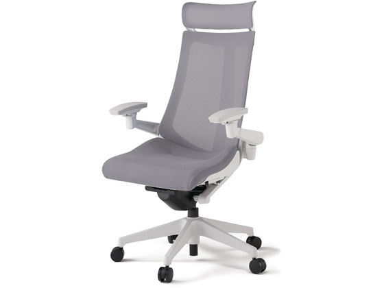 ●品番：ＫＧ−４７７ＪＶＥ−Ｗ９Ｗ６●メッシュバック●アジャスタブル肘●外寸法：幅６８０×奥行６８０×高さ１１５０〜１２６５ｍｍ●座面高さ：４４０〜５５５ｍｍ●座面寸法：幅５４０×奥行３６５〜４４０ｍ