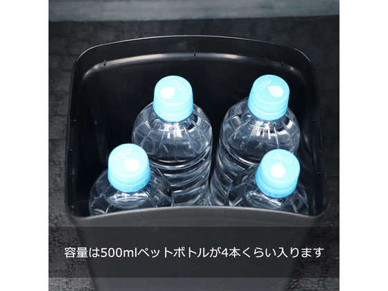 カ-メイト おもり付ゴミ箱 L カーボン調 レッド DZ367 通販