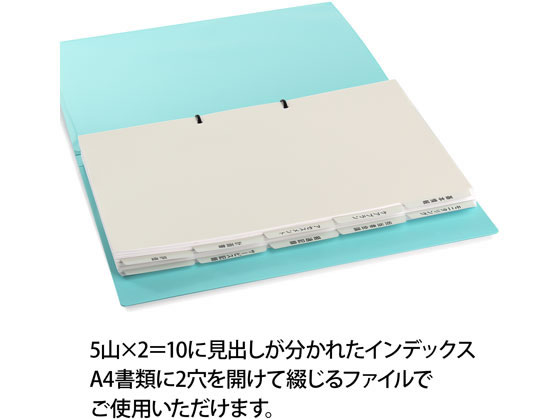 プラス たすけあ 利用者カルテ用インデックス 5山×2 98-078 通販