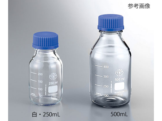 アズワン ネジ口メディウム瓶SCC 白 500mL 2070 M 500SCC 通販