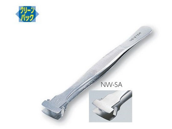 アズワン MEISTERピンセット ウェハー用 幅広 耐酸鋼 NW-SA 通販