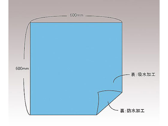 ホギメディカル メッキンドレープ(吸水 防水)600×600mm LS-101S【通販