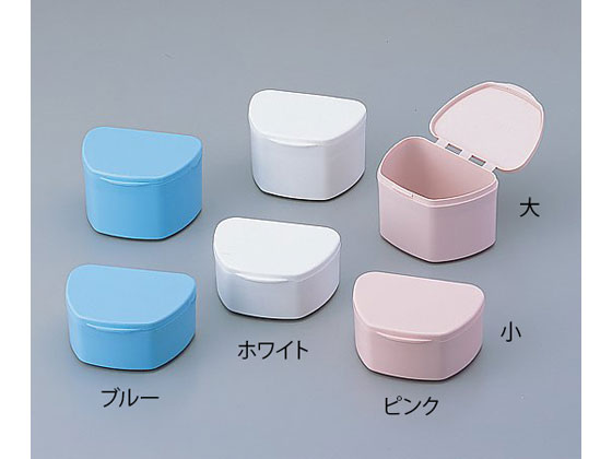 入れ歯 アズワン 入れ歯ケース(デンチャーボックス)ホワイト 小 10個入