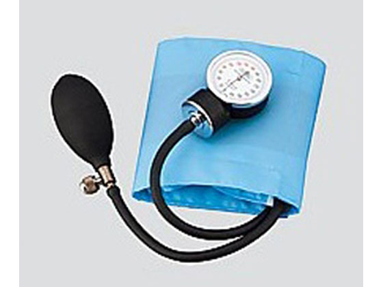 ●カフ：ナイロン・スカイブルー●重量（g）：約390●測定範囲：0〜300mmHg●材質：本体／亜鉛ダイキャスト、ゴム袋／TPU（熱可塑製ポリウレタン）・PVC（塩化ビニル樹脂）、ゴム球／PVC（塩化