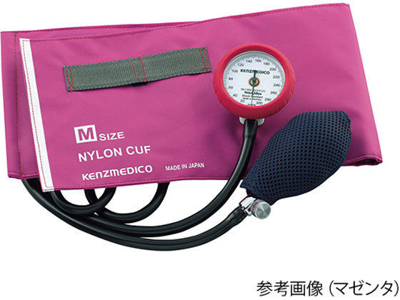 ケンツメディコ No.555 耐衝撃性アネロイド血圧計 ピンク 標準型 