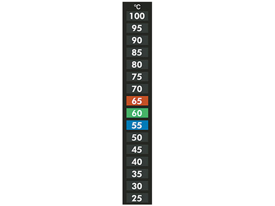 ミクロン 室内液晶温度シール(可逆性)25~100°C 16LR25 通販