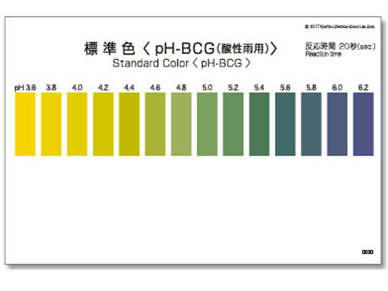 共立理化学 パックテストR(簡易水質検査器具)pH-BCG(酸性雨用