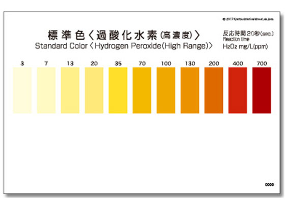 共立理化学 パックテストR(簡易水質検査器具)過酸化水素(高濃度) WAK
