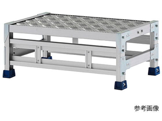 ●材質：アルミニウム合金●天板寸法：６００×４００ｍｍ●天板高さ：３００ｍｍ●設置寸法：６１５×４１５ｍｍ●質量：６．０ｋｇ●段数：１