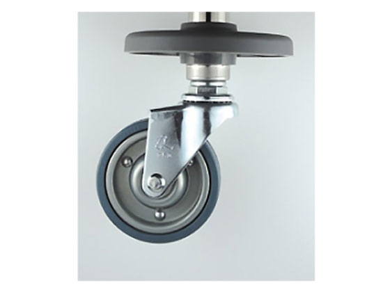 ●車輪径：７５ｍｍ●取付高：９５ｍｍ●材質：ゴム車●スチール金具●許容荷重：４０ｋｇ●ねじ径：ＵＮＦ１／２×２０山●製造国：日本●生産国：日本