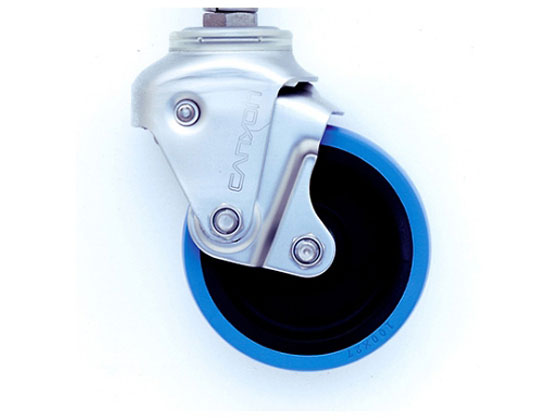 ●車輪径：１００ｍｍ●取付高：１４０−１４８ｍｍ●材質：制電性ウレタン車●ステンレス金具●許容荷重：ｋｇ●ねじ径：ＵＮＦ１／２×２０山●製造国：日本●生産国：日本