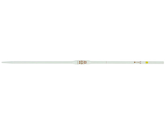 ●コード番号：０２００３０−２０５Ａ●材質：ＤＵＲＯＢＡＸ（Ｒ）（硼珪酸ガラス−２）●体積許容誤差：±０．０１ｍｍ●タイプ：スーパーグレード●容量：２．５ｍＬ●全長：３６０ｍｍ●先端外径：φ２．５±０