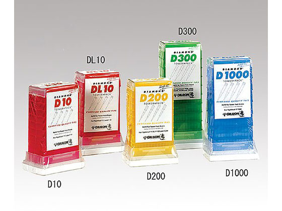 ●容量：０．１〜１０μＬ●入数：１ケース（９６本／ラック×１０ラック入）●減菌：滅菌済●材質：ＰＰ（ポリプロピレン）●ＲＮａｓｅ・ＤＮａｓｅおよび浮遊ＤＮＡ・ＲＮＡフリー●γ線滅菌済●付属品：トップカ