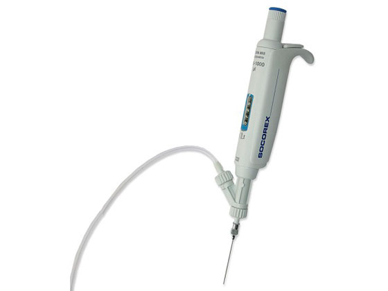 ソコレックス 自給式マイクロピペット(アキュラ)　100〜1000μL (1本) 目安在庫=△ ソコレックス 自給式マイクロピペット(アキュラ) 100〜1000μL (1本