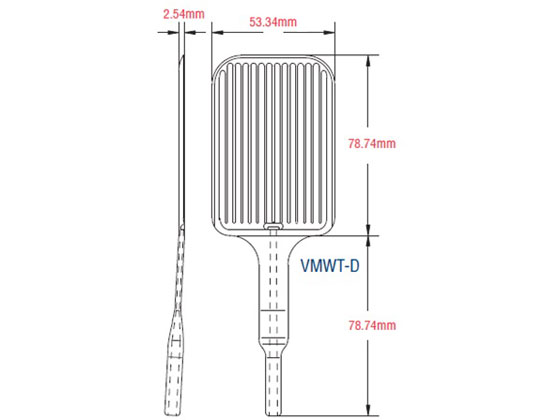 VIRTUAL ウェハー用真空ピンセットチップ　200mm用　250125 (1個)(VHT-250125-PF) 目安在庫=△ VIRTUAL ウェハー用真空ピンセットチップ 200mm用 PEEK VMWT-D 通販