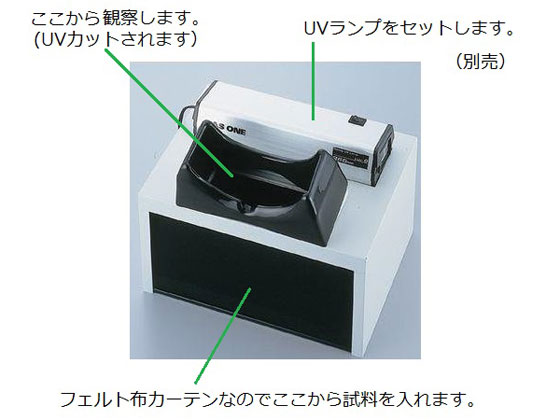 アズワン 暗箱 ハンディーUVランプ用 通販【フォレストウェイ】