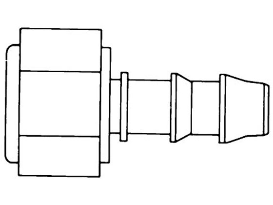 Merck Connection Adapter 1 4in. NPTF to 1 4in. I.D. hose Nylon 1SET XX6700118