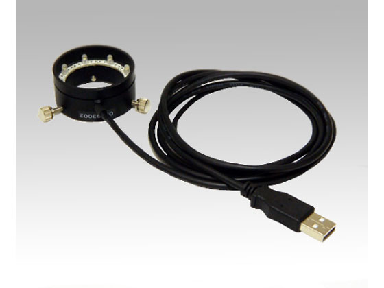 ●型番：ＬＲＦ−６６／５０Ｗ−ＵＳＢ●タイプ：リング型●照明部サイズ（ｍｍ）：内径φ５０●ＬＥＤ数：２４個●電源：ＵＳＢより供給●ケーブル長：１ｍ●生産国：日本