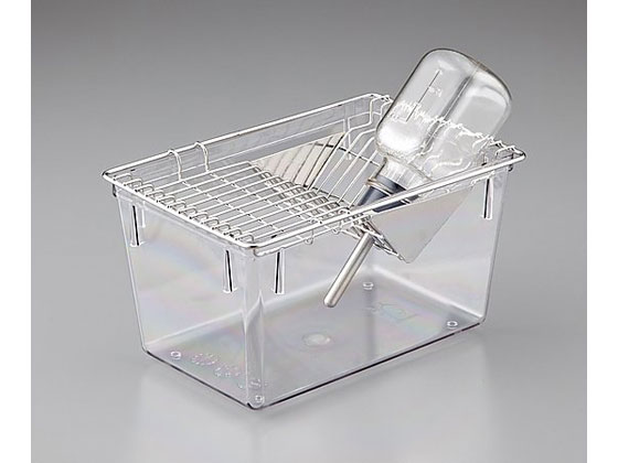●材質：本体／ＰＣ（ポリカーボネート）、フタ／ステンレス（ＳＵＳ３０４）ワイヤー●付属給水瓶：１００ｍＬ●外寸法（ｍｍ）：１３６×２０８×１１５●生産国：日本