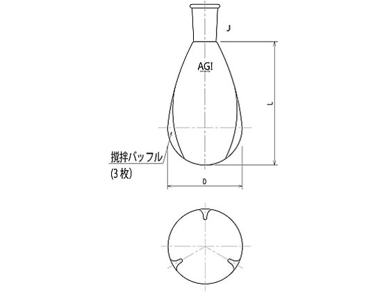 쏊 ̝ap[^[iXtXR 50mL 24 40 3216-050V-4L