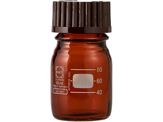 ●入数：１箱（１０個入）●容量：１００ｍＬ●胴外径（ｍｍ）：５６●高さ（ｍｍ）：１００●口内径φ（ｍｍ）：３０●材質：キャップ：フェノール樹脂、パッキン：ＮＢＲ、片面ＰＴＦＥ張り、赤液リング：ＥＴＦＥ