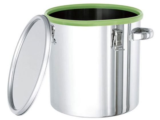 … ステンレス密閉容器 目盛付 (クリップ式) 100L CTH-M-47H 1個 新品・2営業日で発送日東金属工業 底部勾配型ステンレス密閉容器