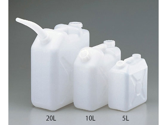 アズワン 角型瓶(ノズル付 HDPE製)5L 通販【フォレストウェイ】