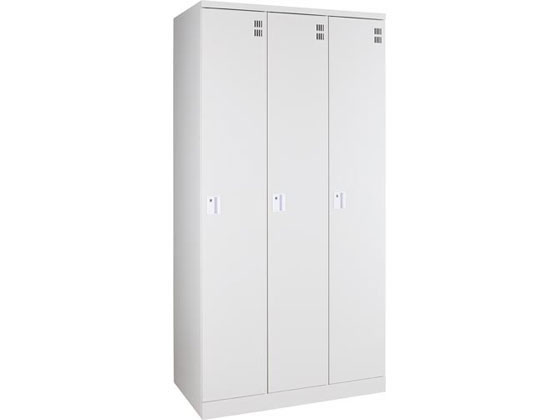 ●外寸法：幅９００×奥行５１５×高さ１７９０ｍｍ●棚板寸法：幅２７９×奥行４２０×厚さ１５ｍｍ●有効内寸法：（１人あたり）幅２５９．５×奥行４７７×高さ１６８５ｍｍ●材質：本体：スチール（メラミン塗装