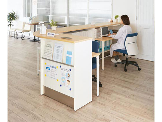 Y2K Cカウンター スチール ハイタイプ コーナー ナチュラル HCS-C450